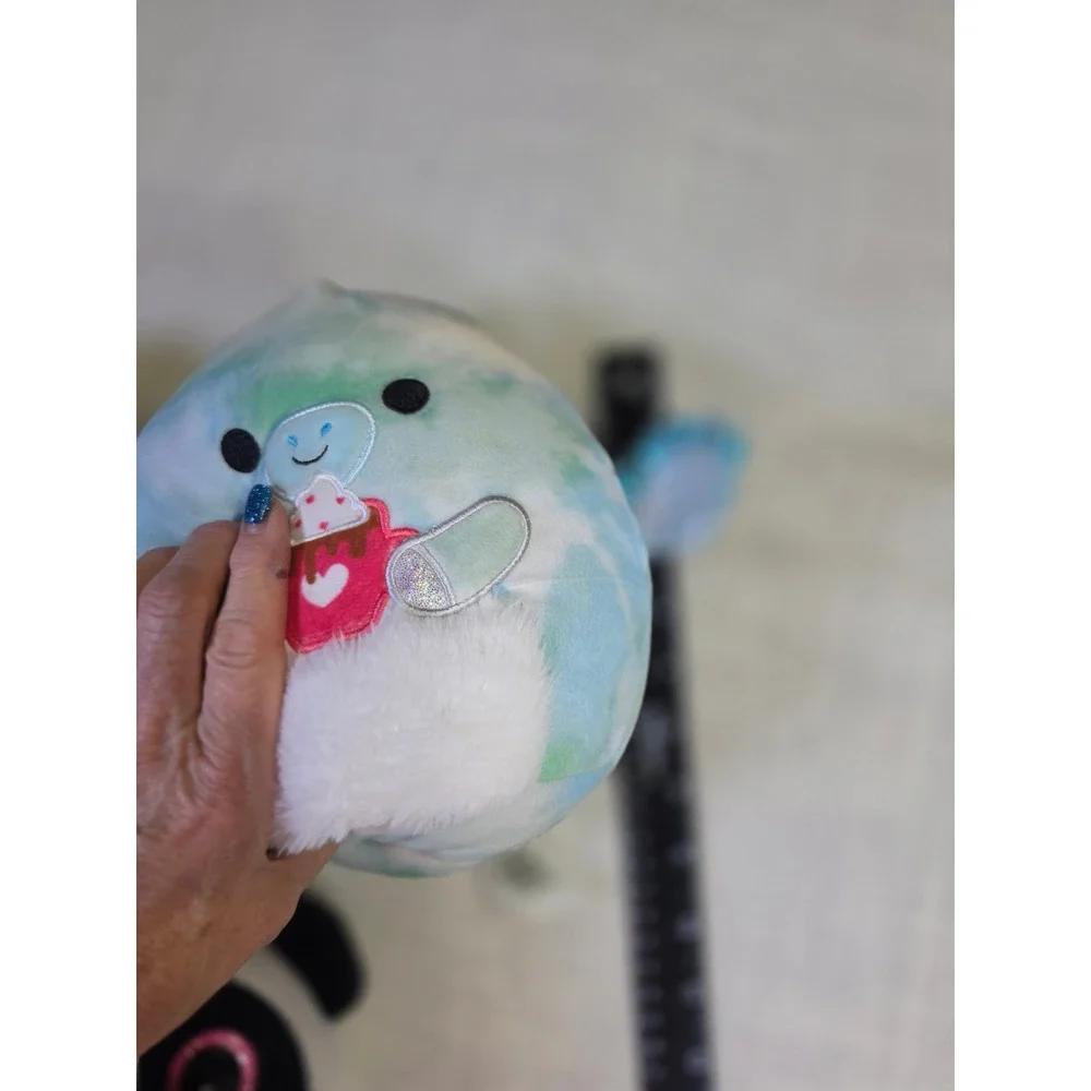 Squishmallows 8 Inch Tie Dye Narwhal with Hot Cocoa Plush Stuffed Animal Toy